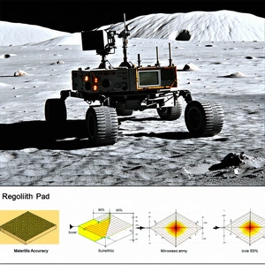 A Robotic Vehicle, Possibly A Rover, On A Rocky Surface