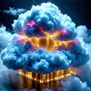 Cloud Computing Visualization With Image, There