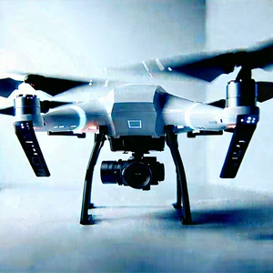 Drone With Data Visualization With Drone Camera
