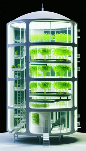 A Large, Multi-story Building With A Unique Design