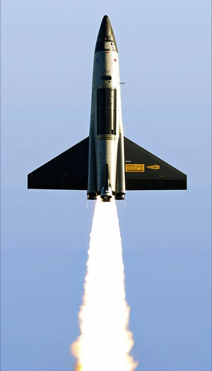 A Jet Is Flying Through The Sky, And It Appears To Be Launching A Missile