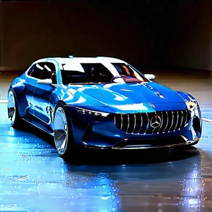 Automotive Technology In Design Studio With Blue Sports