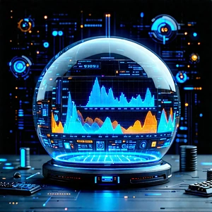 Financial Technology In Tech Office With Image, There