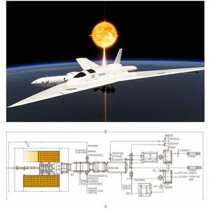 A White Jet Plane With A Large Wing, Flying Through The Sky