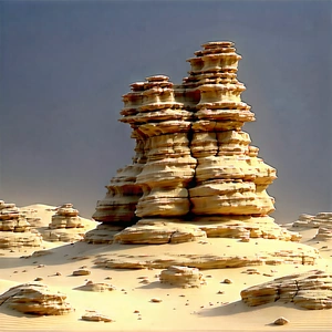 Nature Blender Artwork: Rock Formation In Dry Season With Rocky Landscape