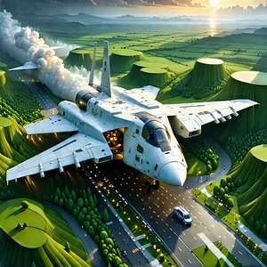 Aerospace Technology In Field Deployment With Image, There