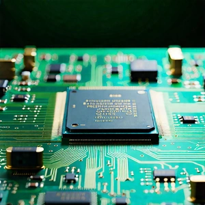 Close-up of microprocessor