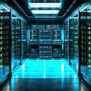 (futuristic:1.18) server room
