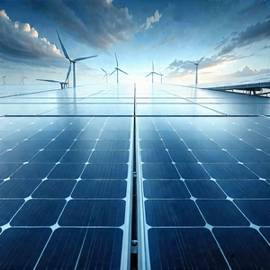 Tech Blender Artwork: Innovative Renewable Energy (design:1.21) With Large Solar