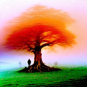 Nature Product Photography: Ancient tree in misty environment