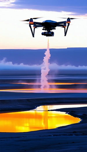 A Military Jet Flying Through The Sky, With A Missile Launching From Its Back