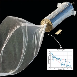 A Large, Inflatable Balloon With A Satellite Attached To It