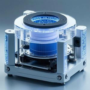 A Large, Clear, Plastic Container Is Filled With A Blue Substance