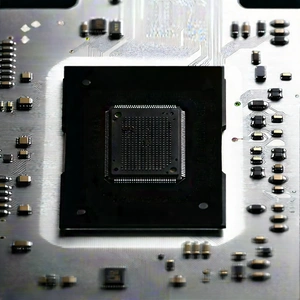Close-up of microprocessor