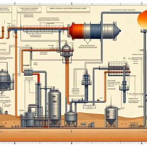 detailed drawing refinery plant