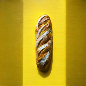 Lifestyle Drone Photography: Artisanal Bread Prepared With Vibrant Colors With Large, Freshly
