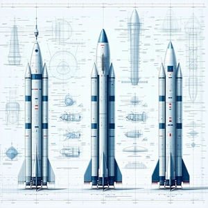 blueprint rocket ship