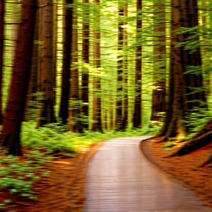 Nature Stock Photography: Path Through Redwood (forest:1.2) With Forest Path