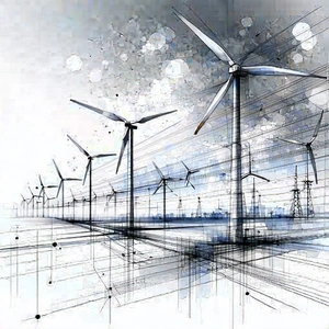 Tech Pencil Sketch: Innovative Renewable Energy Design With Image, There