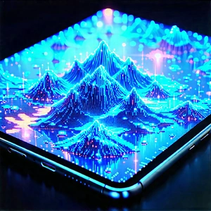 Tablet With Holographic Display With Cell Phone