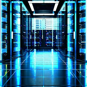 Futuristic Server Room With Image, There