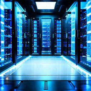 (futuristic:1.31) server room