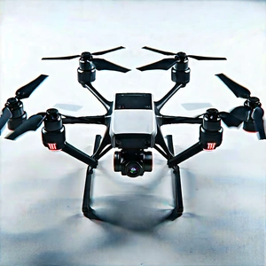 Drone With User Interface With Black White
