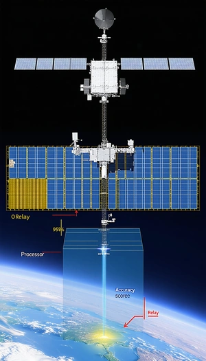 A Space Station With A Large Satellite Dish On Top Of It