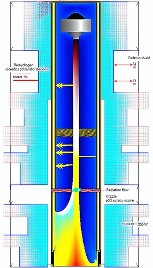 A Diagram Of A Yellow And Blue Tube, Which Is A Part Of A Radiation Shielding System
