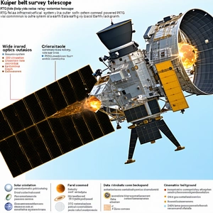 The Image Is A Poster That Features A Space Shuttle With A Large Yellow Belt Around It