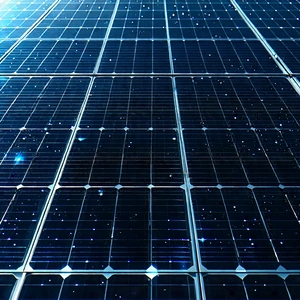 Solar panel with (digital:1.42) particles