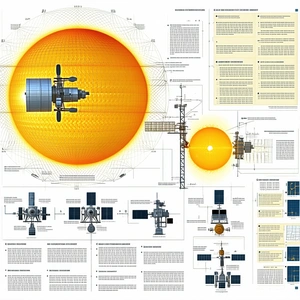 A Large Poster Is Displayed, Showing A Detailed Diagram Of A Space Station