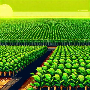 Agricultural Technology In Research Center With Computer-generated (cgi)