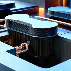 Close-up Of Cooling System With Large Black