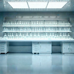 Educational Technology In Modern Laboratory With Large, Clean
