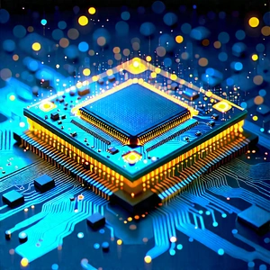 Microchip with digital particles