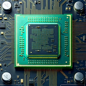 Tech Editorial Photography: Close-up of microprocessor