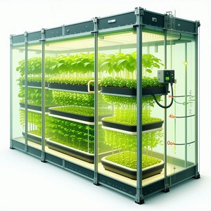 A Large, Well-lit Greenhouse Filled With Various Plants
