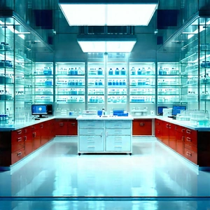 Healthcare Technology In (modern:1.26) Laboratory With Large, Well-lit