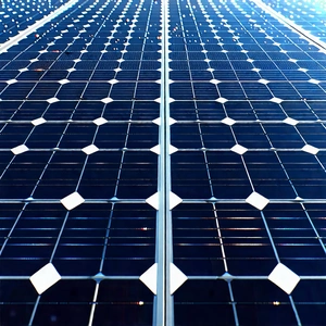 Solar Panel With (digital:1.37) Particles With Large Solar