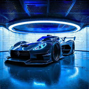 Automotive Technology In (modern:1.34) Laboratory With Sleek, Futuristic