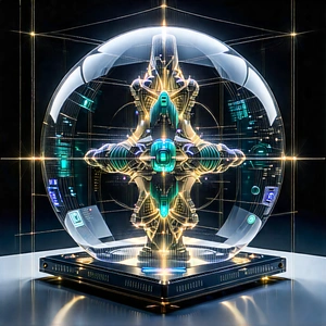 Quantum Computer With Laser Scanning With Large, Illuminated