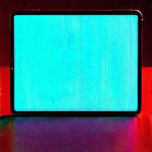 Tablet With Holographic Display With Blue Screen