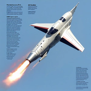 A Fighter Jet Is Flying Through The Sky, Leaving A Trail Of Smoke Behind It