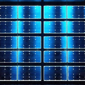 Solar panel with blue light (glow:1.37)
