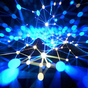 Tech Stock Photography: Blockchain Network Visualization With Image, There