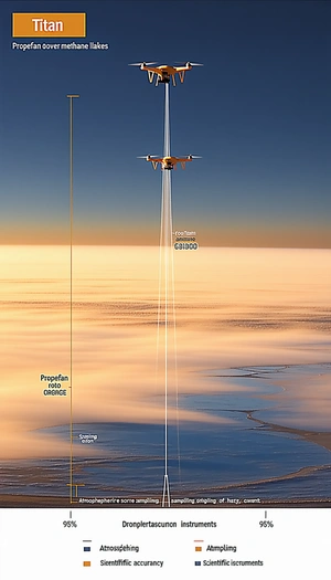 A Large Drone Flying High In The Sky, With A Long Beam Of Light Extending From It