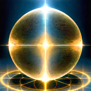 Abstract Digital Art: Sacred Geometry With Diffuse Lighting With Large, Round,