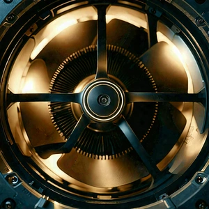 Tech Long Exposure Photography: Close-up of cooling system