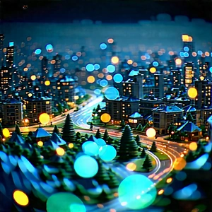 Machine Learning Visualization With Nighttime Cityscape